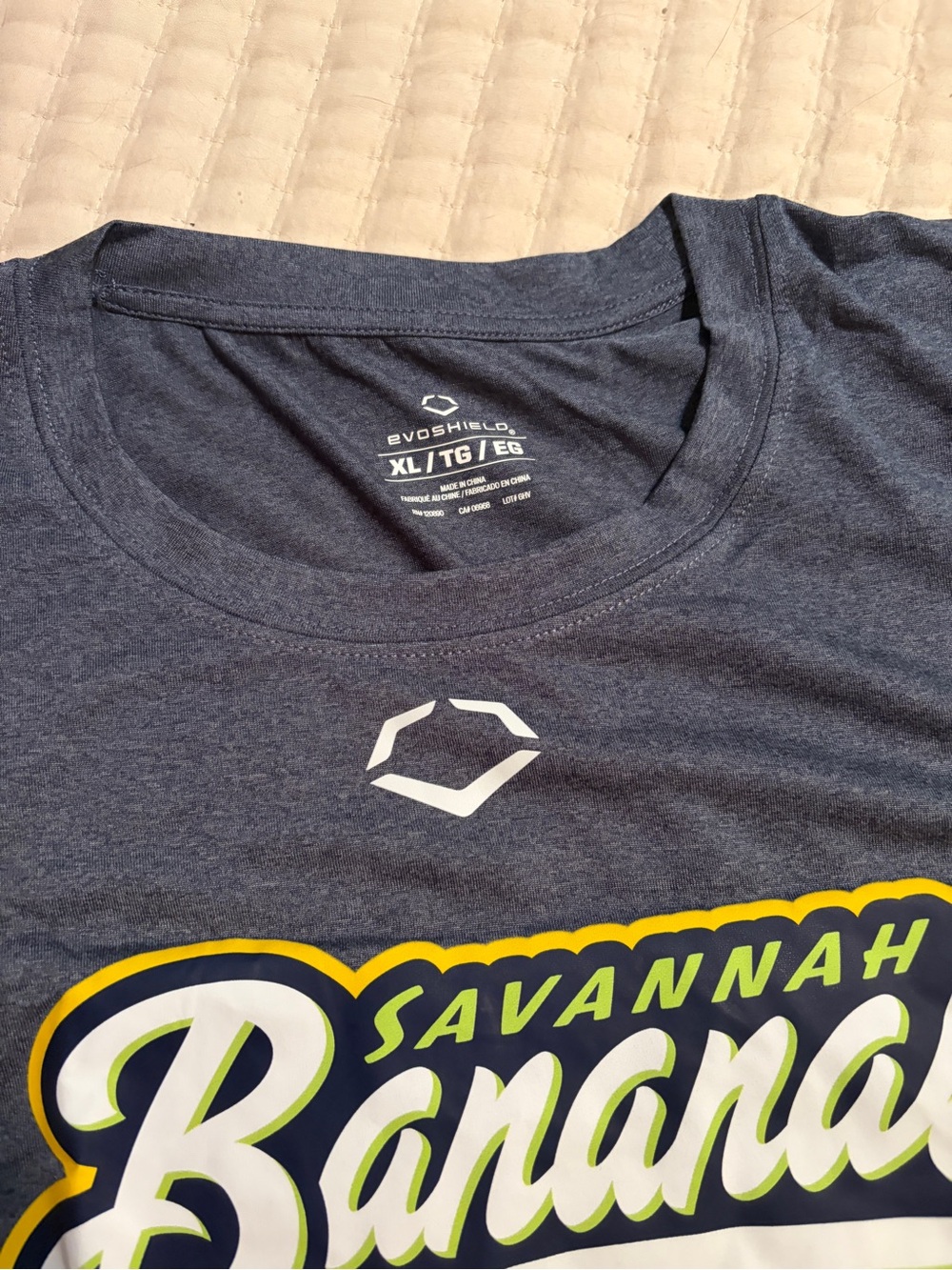 BNWT Savannah Bananas Heathered Navy Graphic T-Shirt - XL Unisex